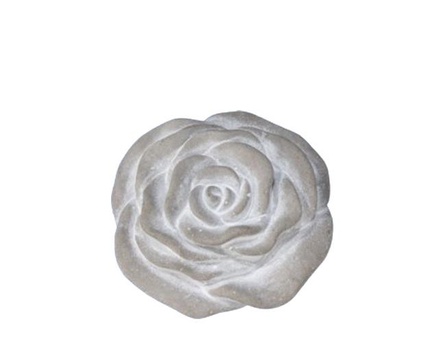 Rose liegend Beton geweißt D11cm