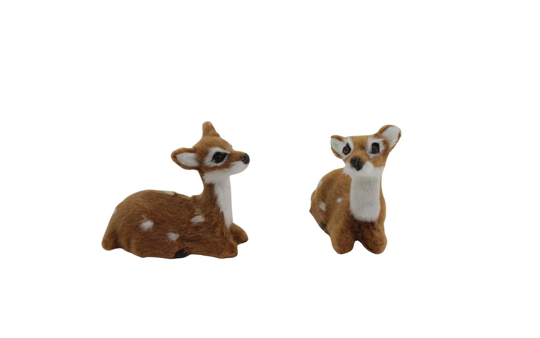 Rehkitz Bambi liegend hellbraun 6,5cm