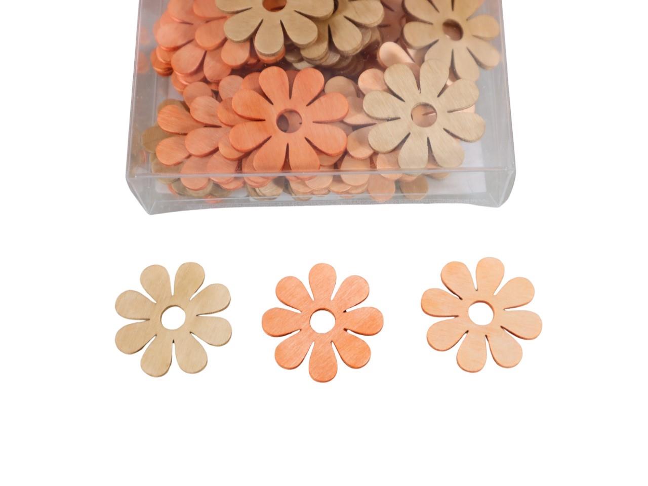 Streuer Blumen Holz apricotmix 4cm