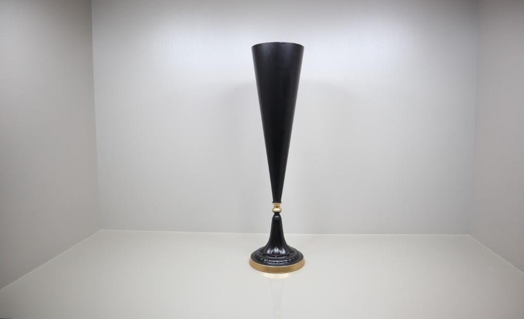 Pokal Metall schwarz/gold H118cm